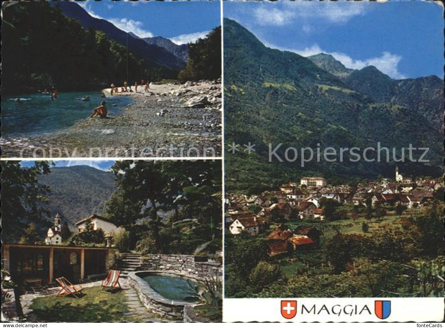 11891096 Maggia Panorama Dorfpartie Valle Maggia Maggia - Otros & Sin Clasificación