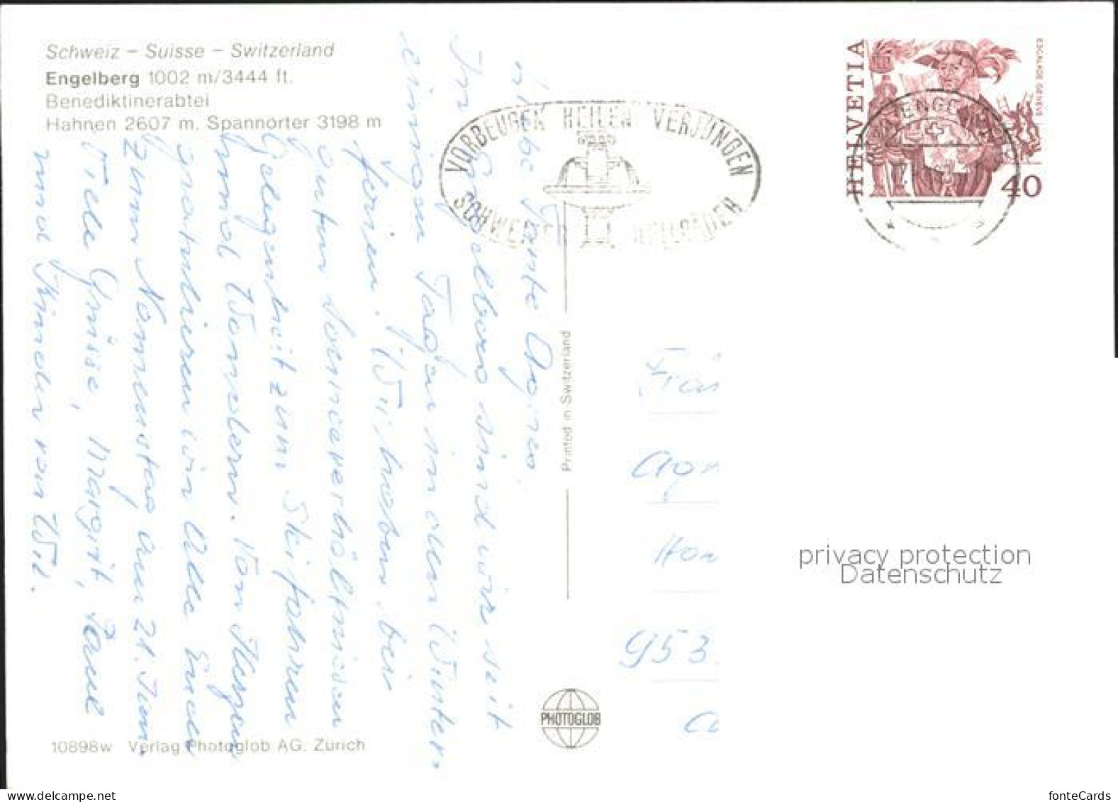 11891026 Engelberg OW Benediktinerabtei Mit Hahnen Und Spannoerter Engelberg - Other & Unclassified