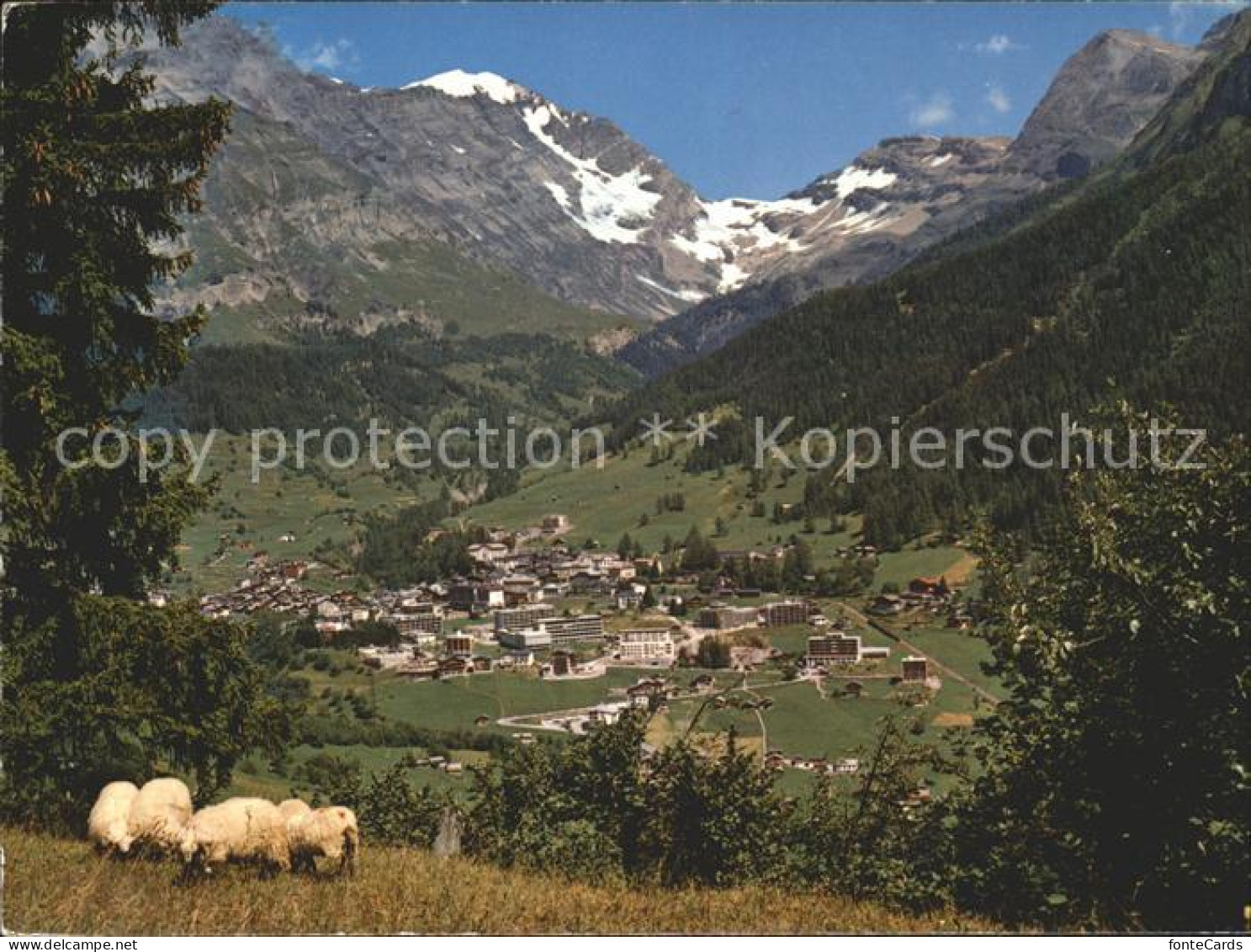 11890036 Leukerbad Mit Balmhorn Gitzifurgge Majinghorn Leukerbad - Other & Unclassified