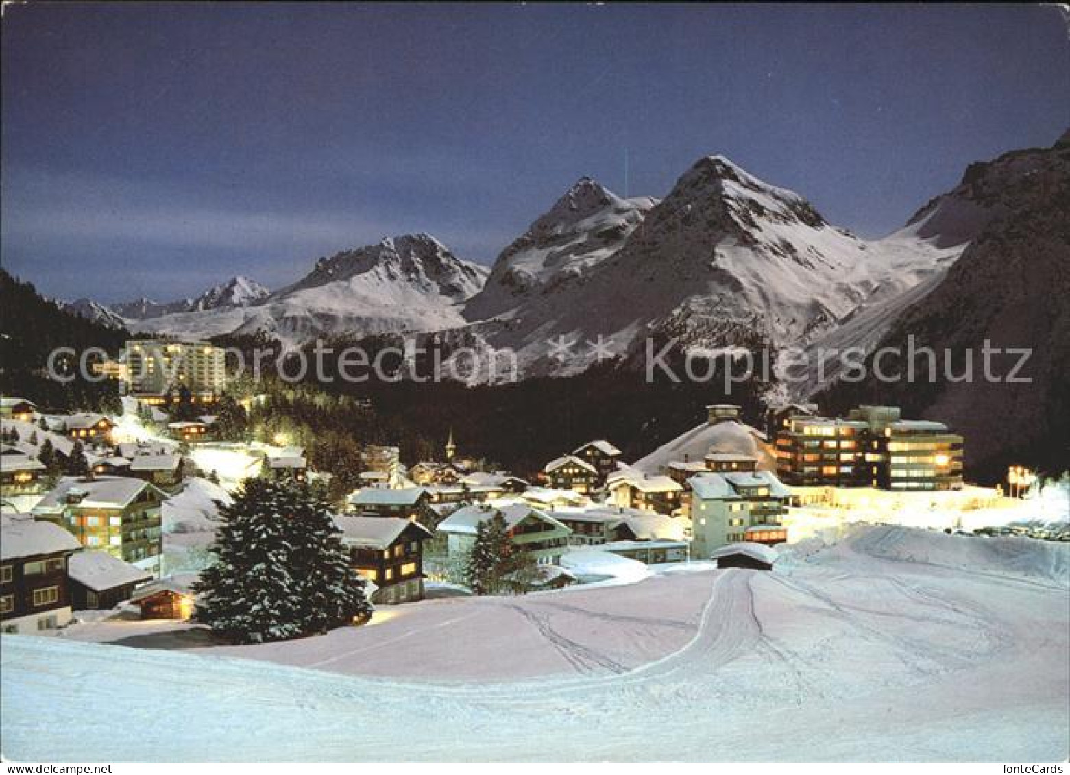 11889806 Inner Arosa Bei Mondschein Innerarosa - Other & Unclassified