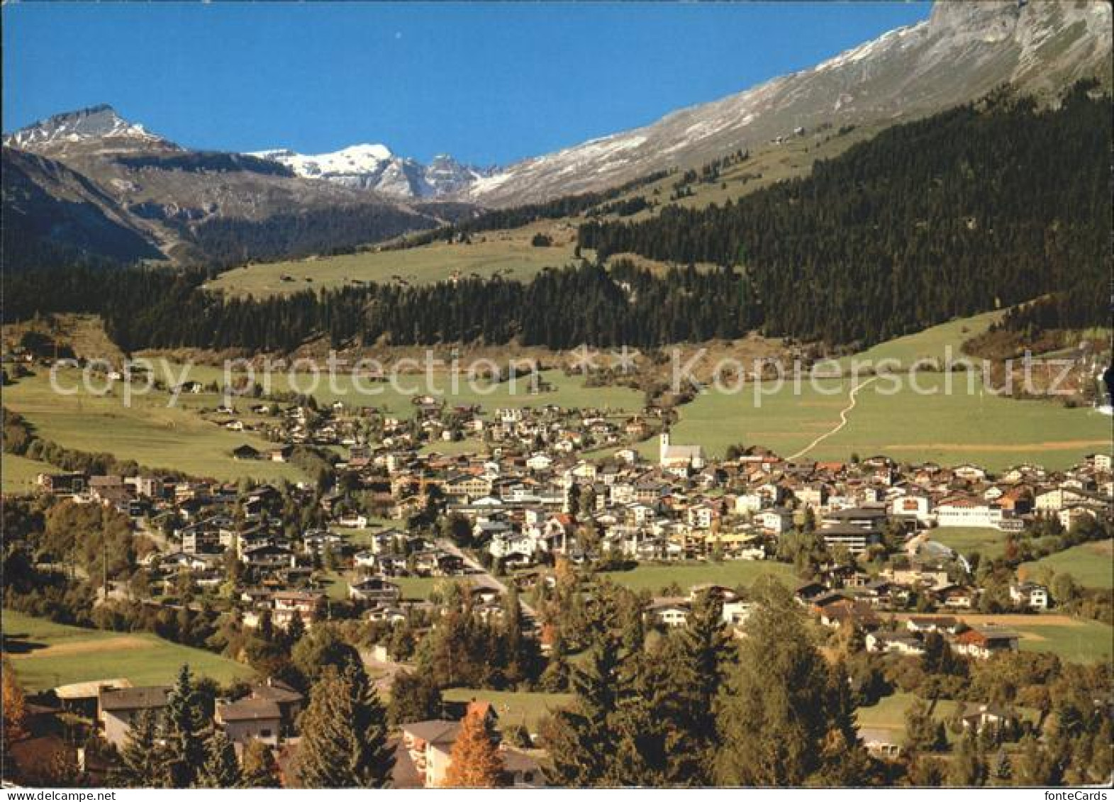 11889566 Flims Dorf Mit Foppe Piz Grisch Und Tschingelhoerner Flims Dorf - Other & Unclassified