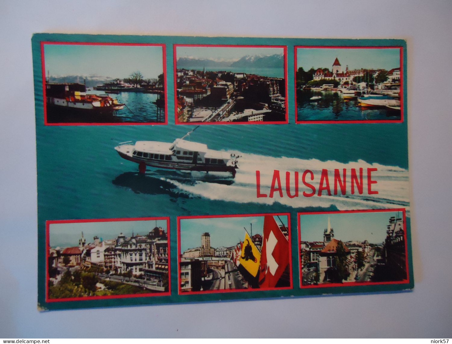 SWITZERLAND   POSTCARDS  1971 LAUSANNE   PANORAMA - Altri & Non Classificati