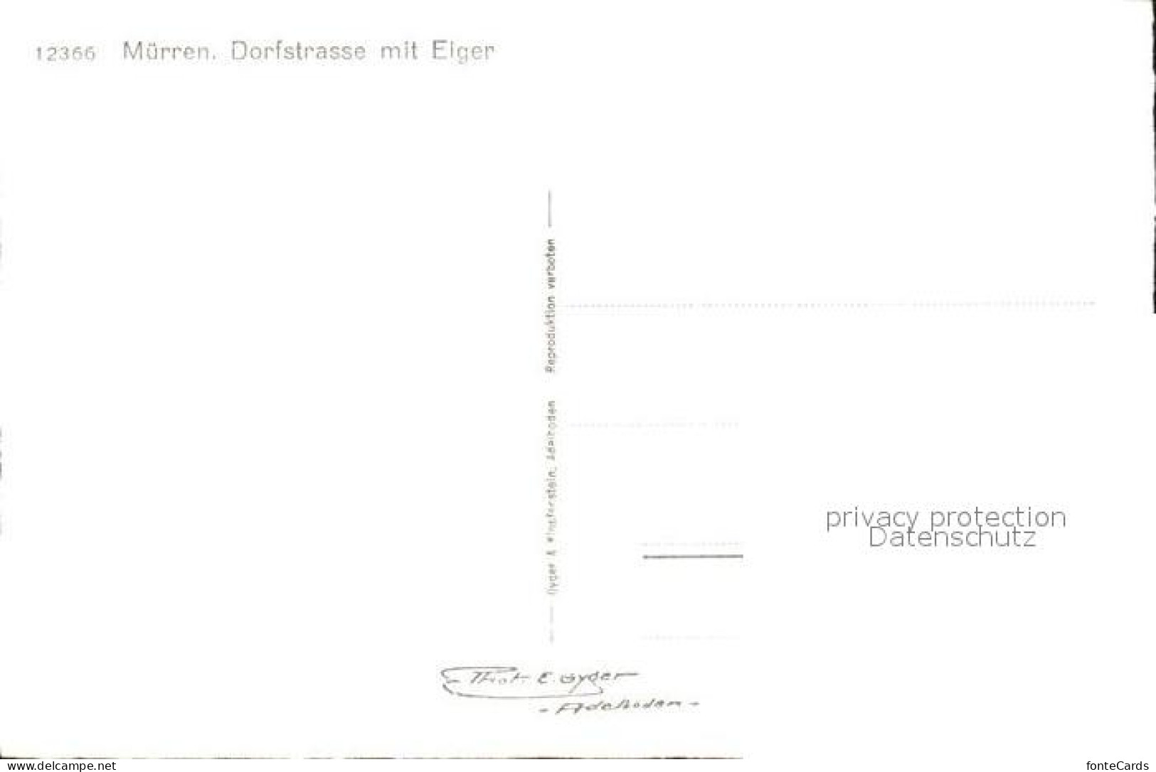 11887066 Muerren BE Dorfstrasse Eiger Muerren - Autres & Non Classés