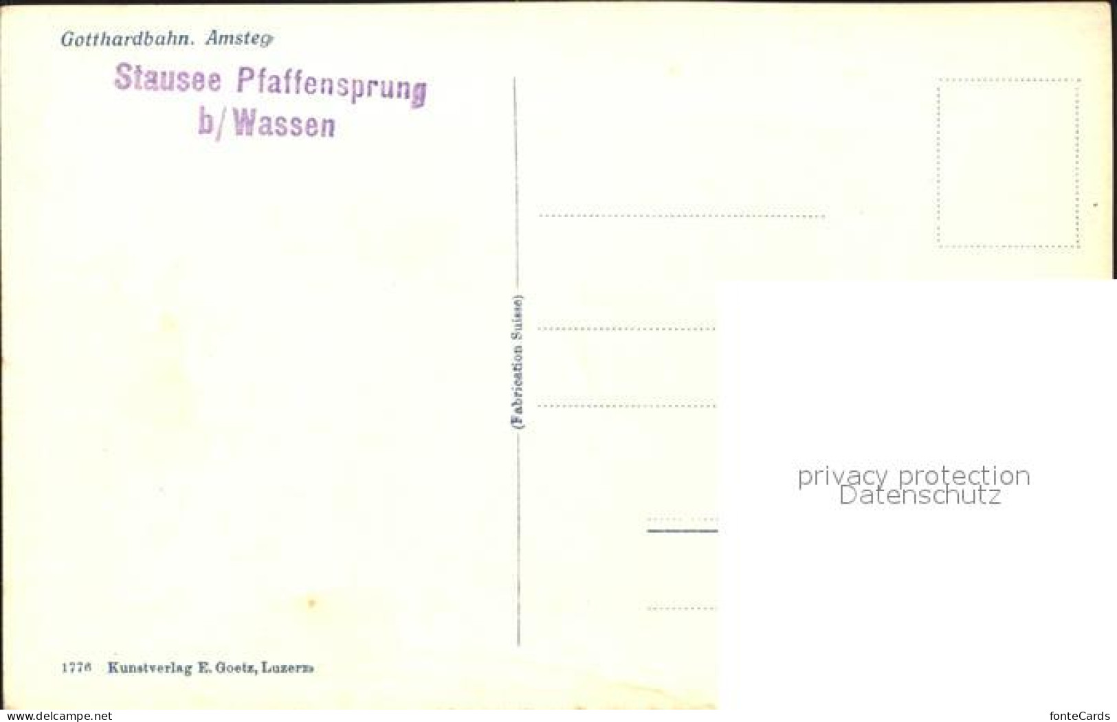 11886776 Amsteg Gotthardbahn Amsteg - Other & Unclassified