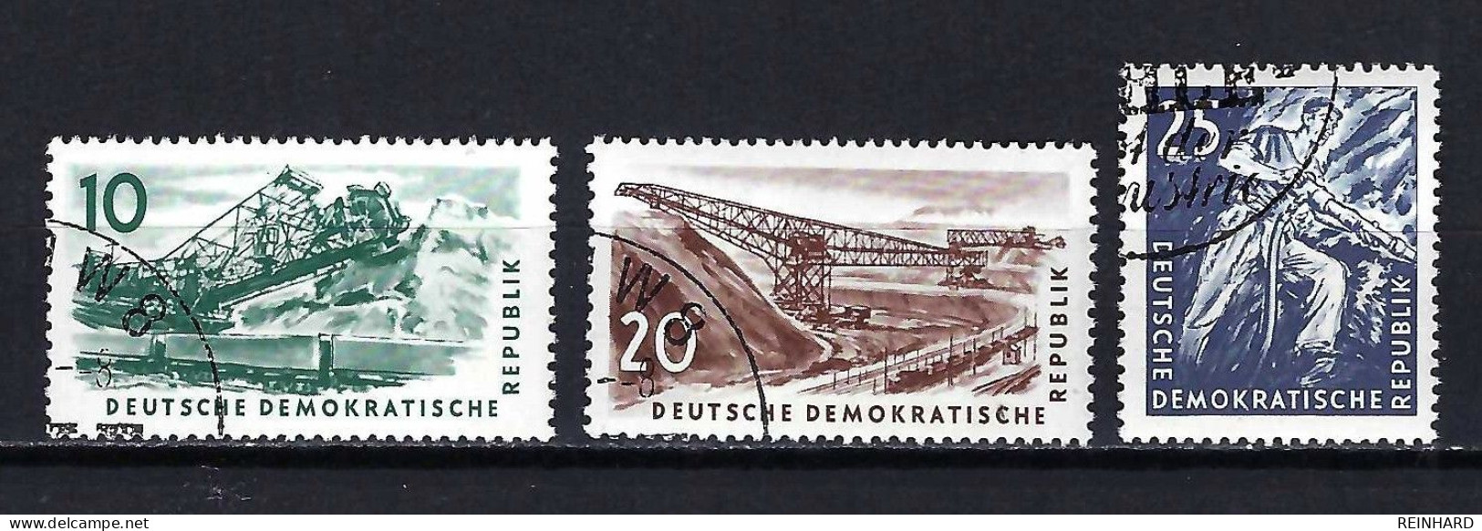 DDR Komplettsatz Mi-Nr. 569 - 571 Kohlebergbau Gestempelt - Siehe Bild - Used Stamps