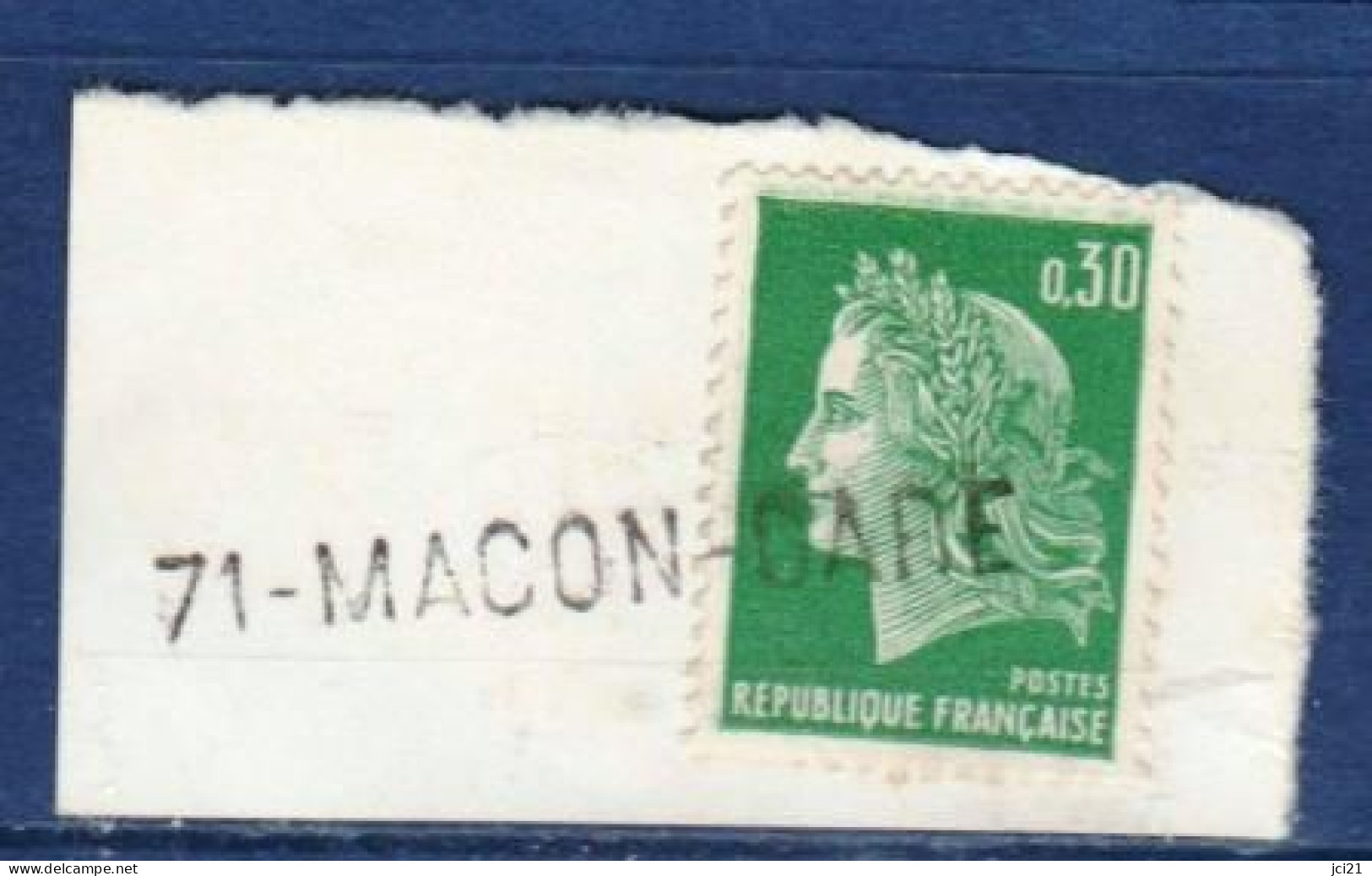 Griffe Linéaire MACON-GARE Sur Fragment (2089)_Tad61 - Bolli Manuali