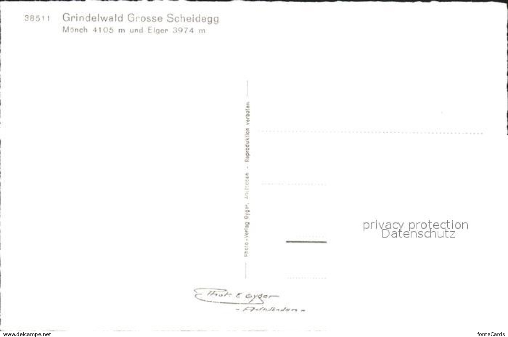 11886516 Grindelwald Grosse Scheidegg Moench Eiger Grindelwald - Other & Unclassified