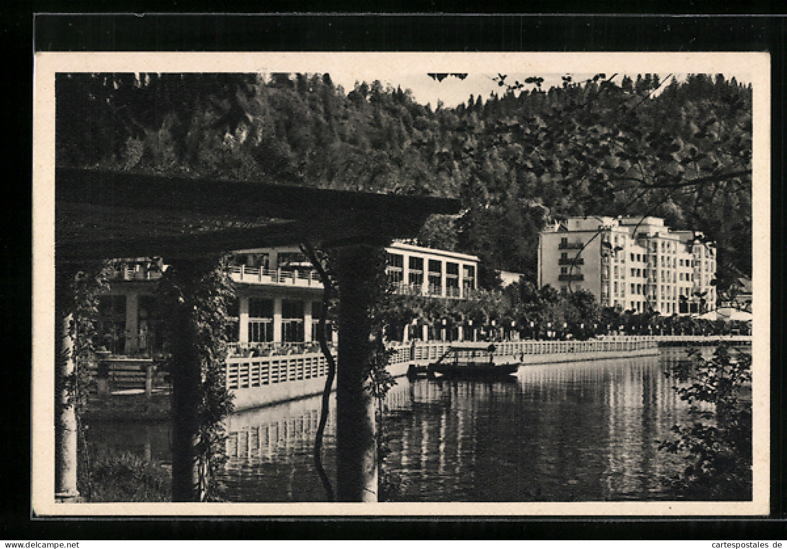 AK Bled / Veldes, Blick Zum Grand Hotel  - Slovénie