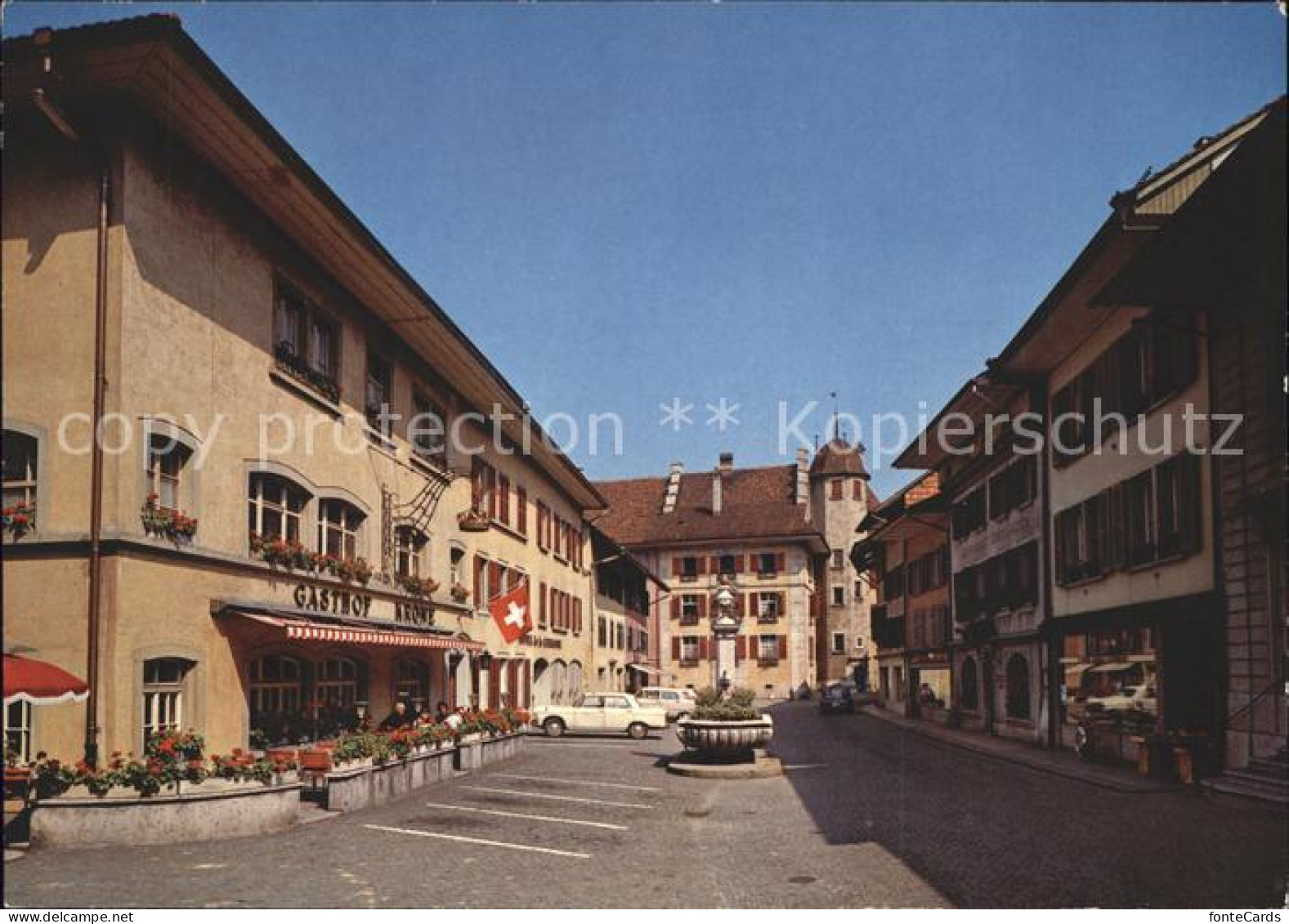 11886396 Wangen Aare Dorfpartie Mit Brunnen Wangen An Der Aare - Sonstige & Ohne Zuordnung