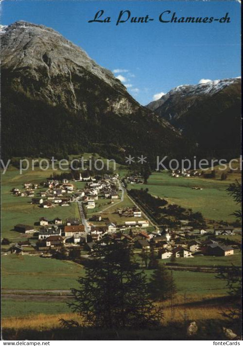 11886386 La Punt-Chamues-ch Mit Val Chamuera Gesamtansicht La Punt-Chamues-ch - Andere & Zonder Classificatie