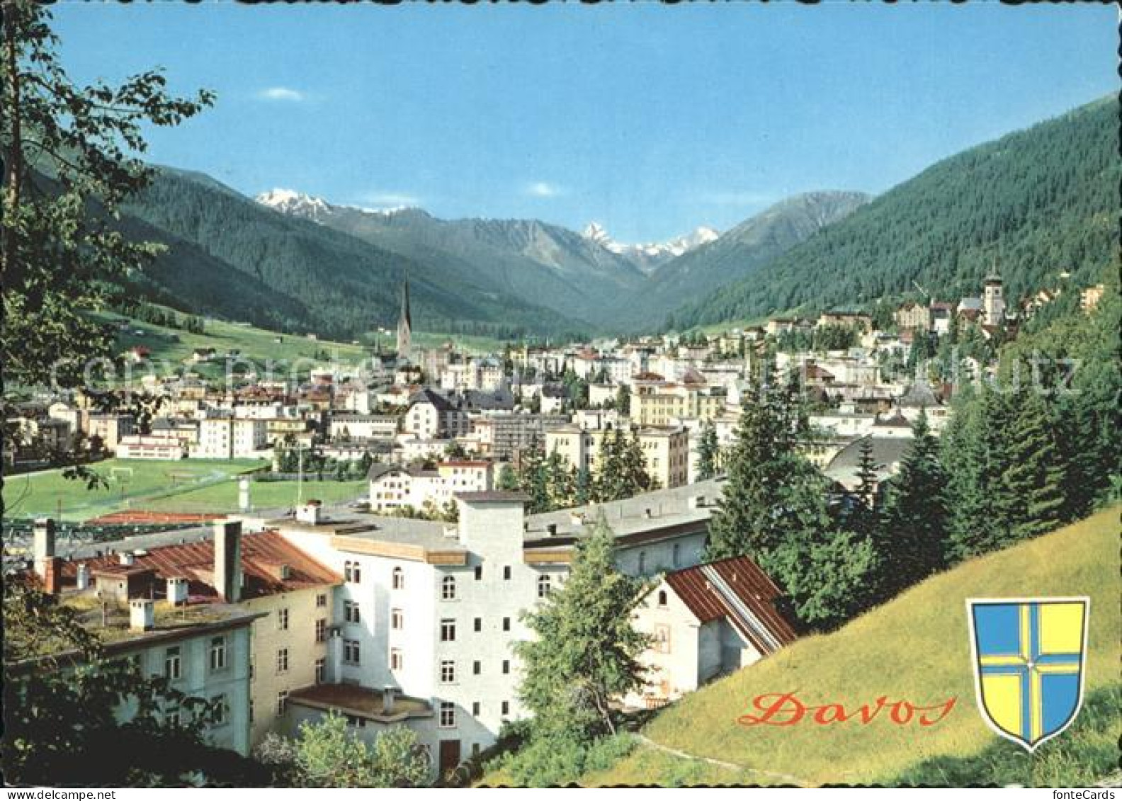 11886346 Davos GR Ortsansicht Davos Platz - Autres & Non Classés