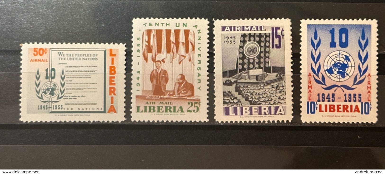 Liberia MNH 1955 UN Anniversary - Liberia