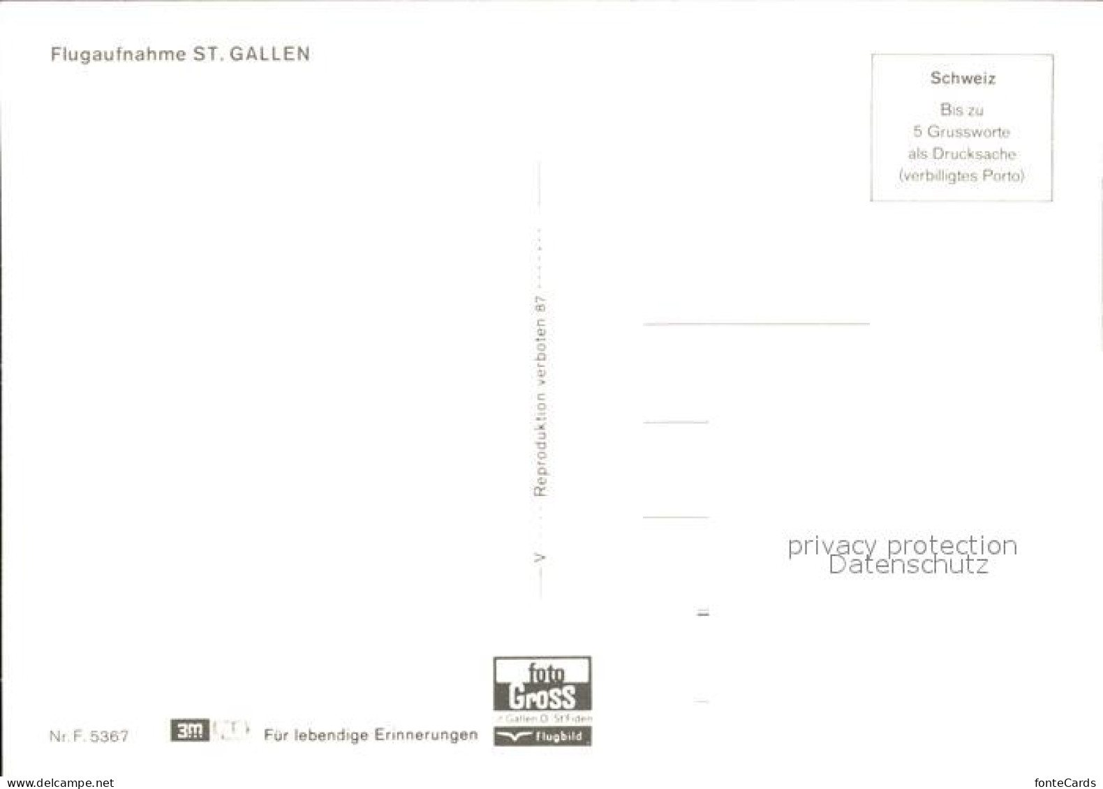 11885936 St Gallen SG Fliegeraufnahme St. Gallen - Altri & Non Classificati