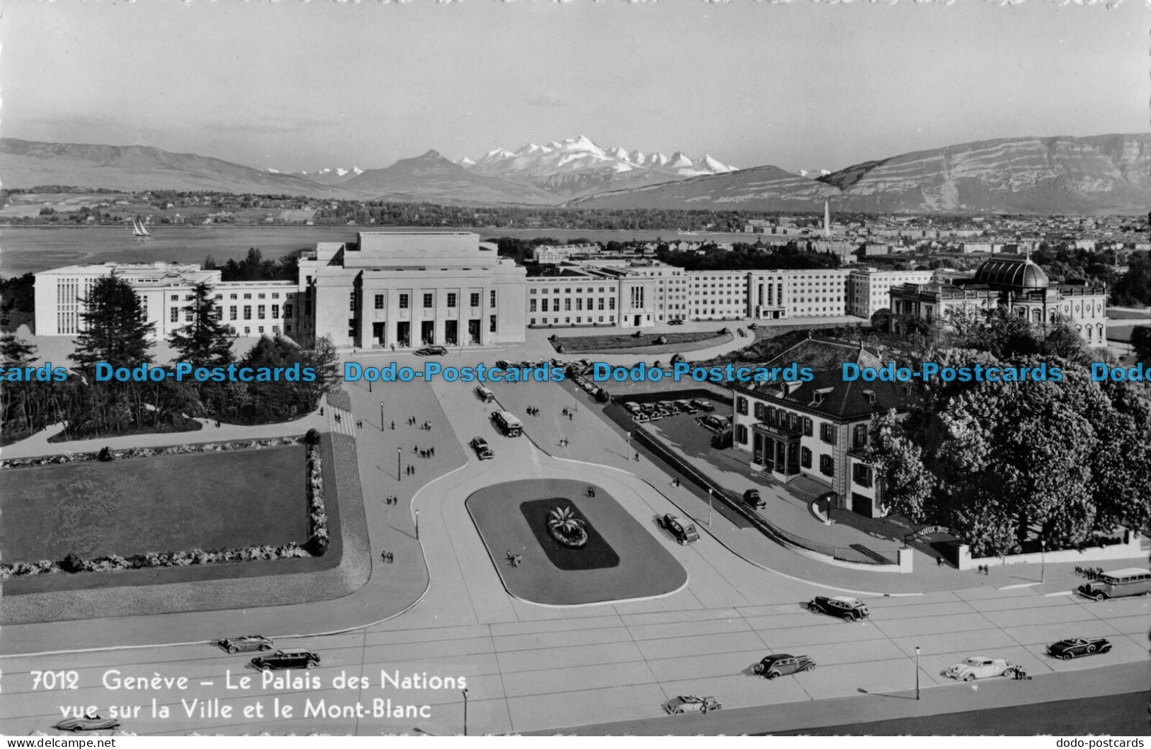 R093042 Geneve. Le Palais Des Nations Vue Sur La Ville Et Le Mont Blanc. Jaeger. - World
