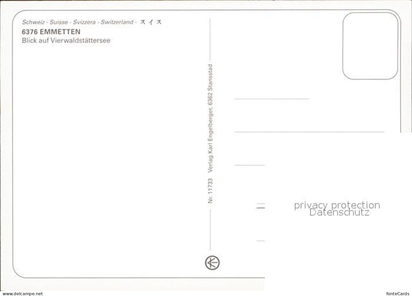 11881296 Emmetten Blick Vierwaldstaettersee Emmetten - Otros & Sin Clasificación