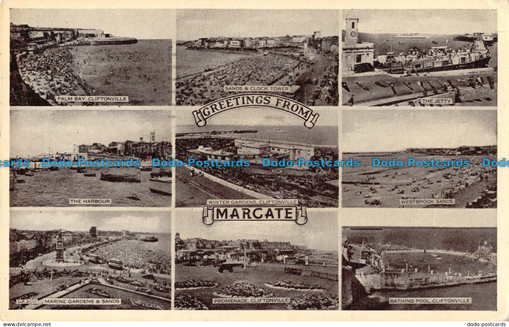 R093893 Greetings From Margate. Multi View. Lansdowne. 1951 - Monde