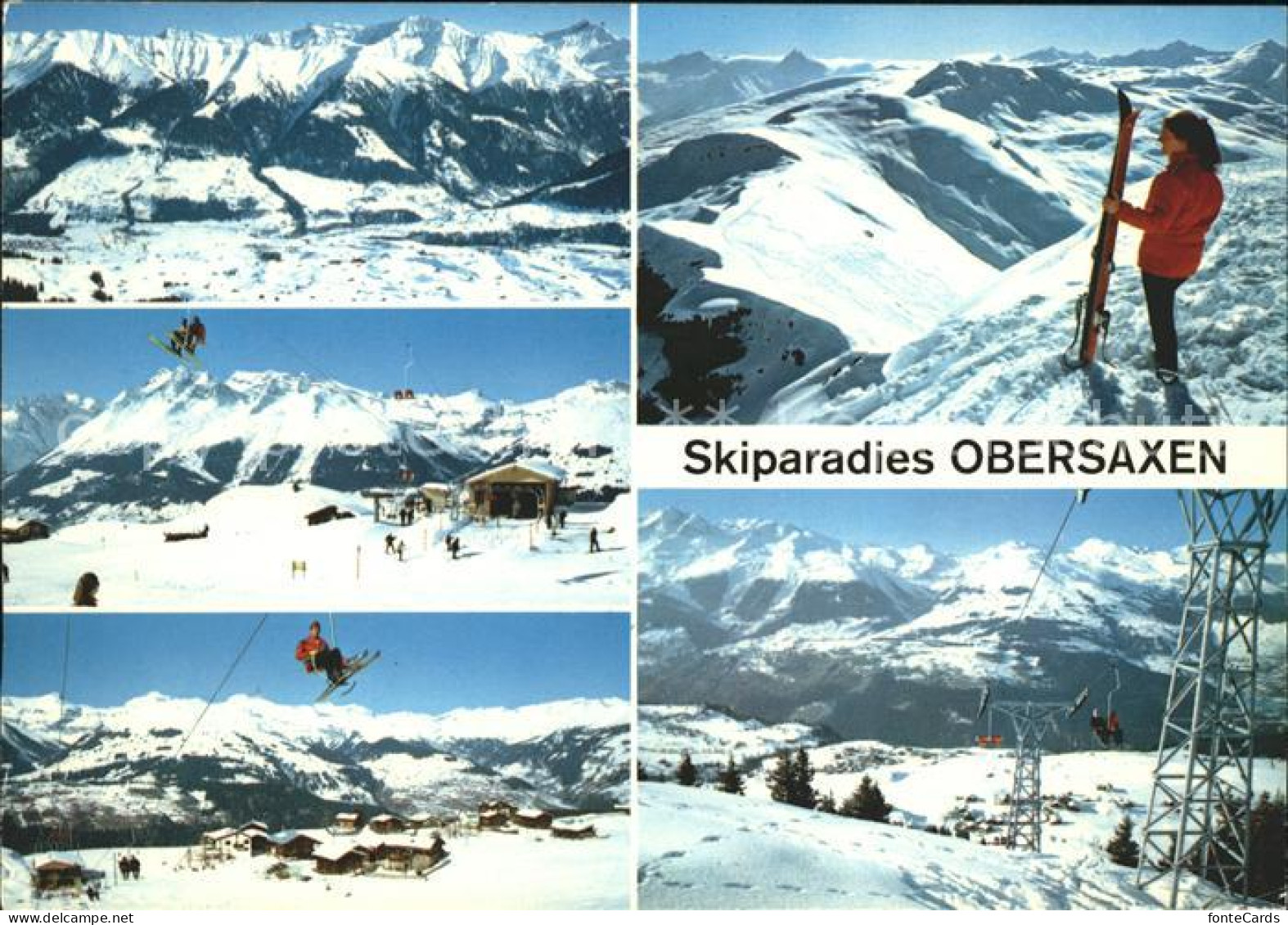 11880396 Obersaxen GR Skiparadies Details Obersaxen  - Autres & Non Classés