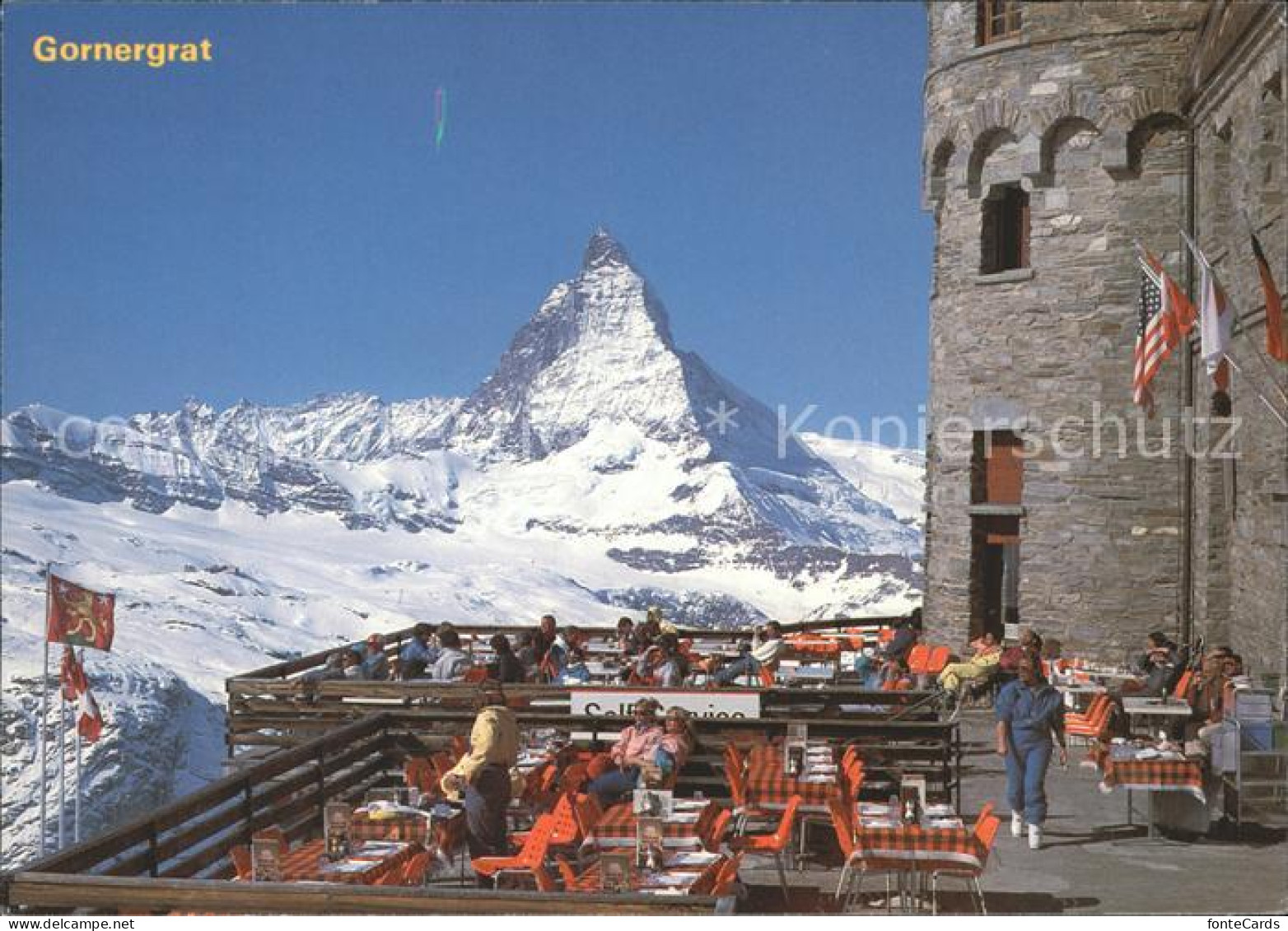 11880386 Gornergrat Zermatt Terrasse Matterhorn Gornergrat Zermatt - Andere & Zonder Classificatie