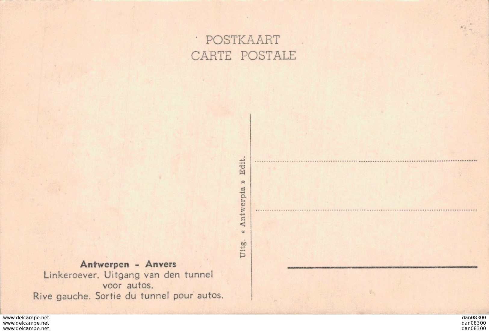 BELGIQUE ANVERS RIVE GAUCHE SORTIE DU TUNNEL POUR AUTOS - Antwerpen