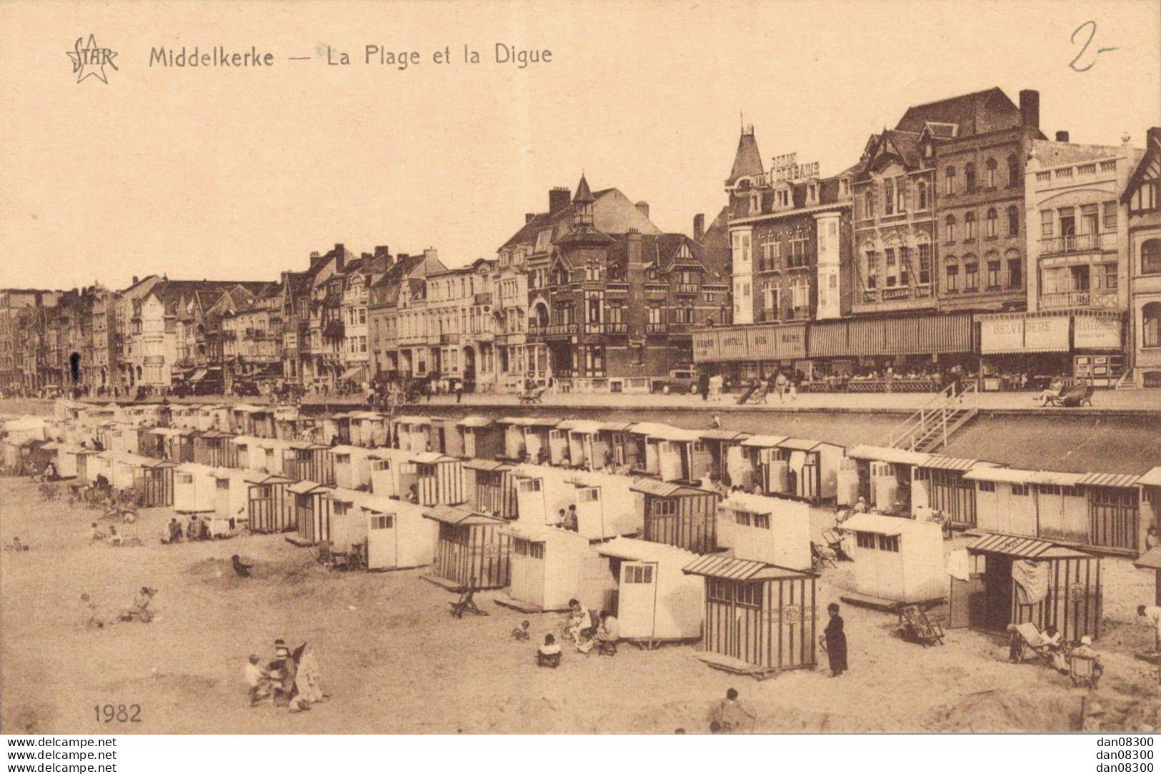 BELGIQUE MIDDELKERKE LA PLAGE ET LA DIGUE - Middelkerke