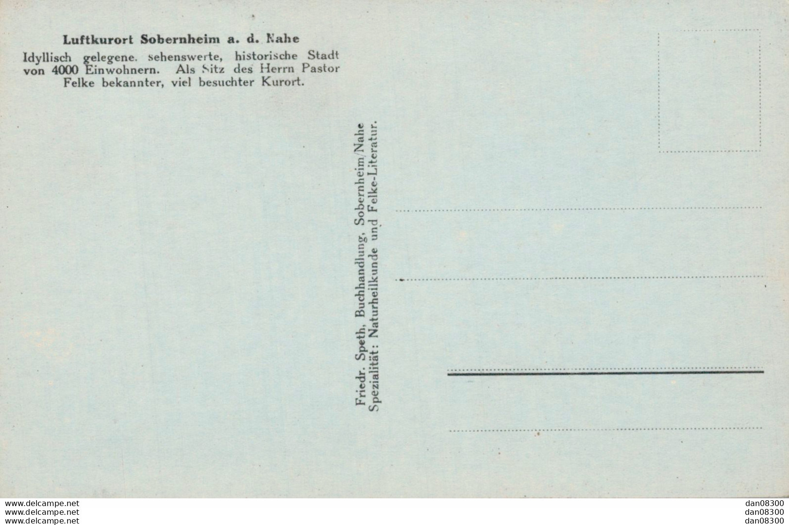 ALLEMAGNE LUFTKURORT SOBERNHEIM / NAHE - Sonstige & Ohne Zuordnung