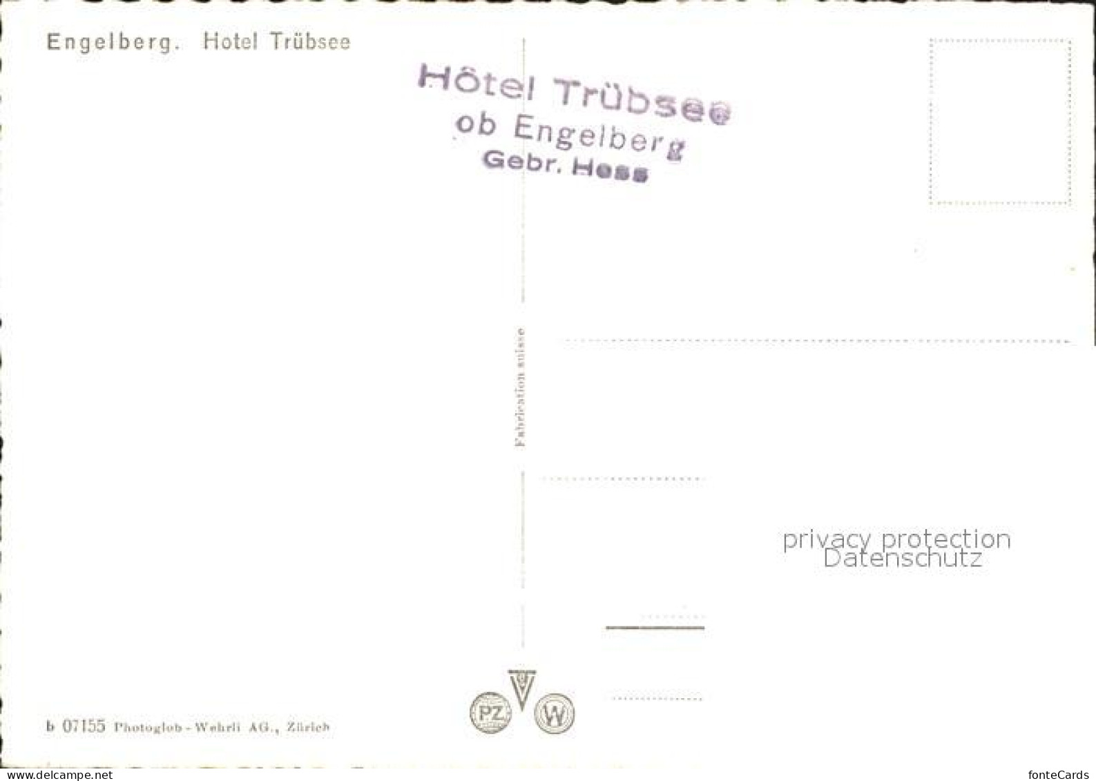 11878546 Engelberg OW Hotel Truebsee Engstlensee Engelberg - Autres & Non Classés