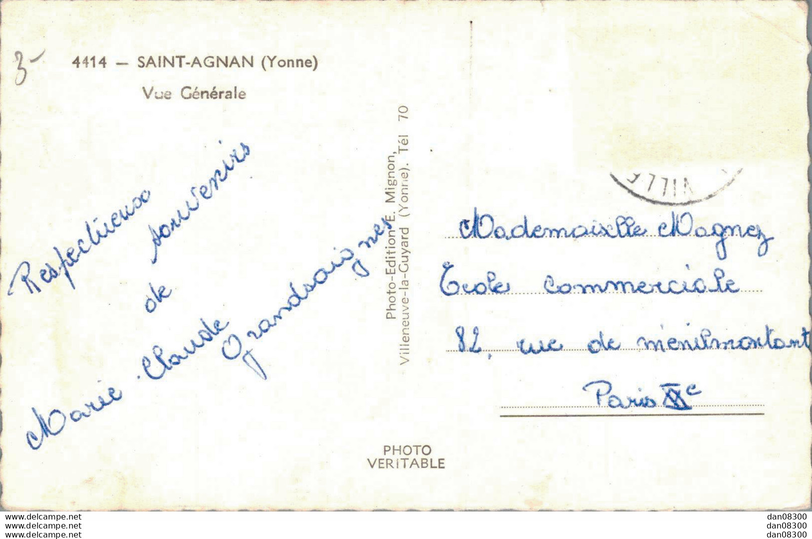 89 SAINT AGNAN VUE GENERALE CPSM - Other & Unclassified