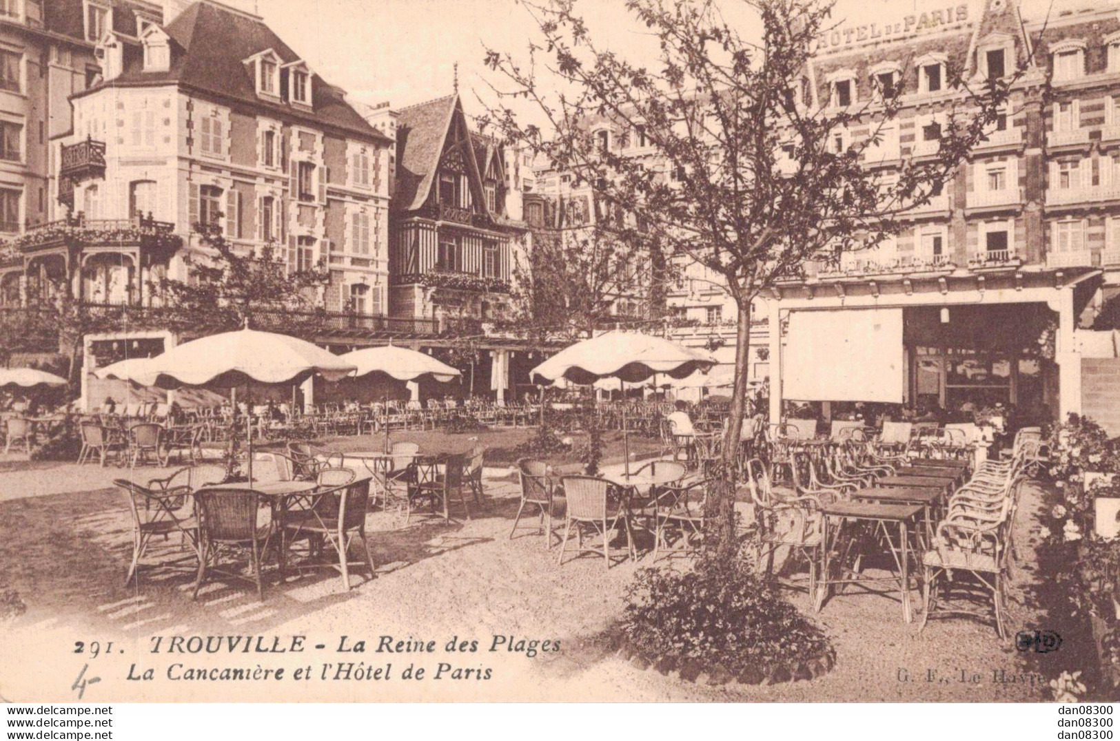 14 TROUVILLE LA CANCANIERE ET L'HOTEL DE PARIS - Trouville