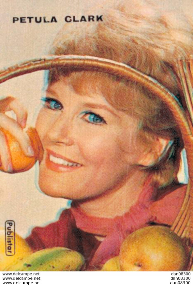 CHROMO EDITEE PAR PUBLISTAR DE 5.5 X 4 CMS DE PETULA CLARK - Andere & Zonder Classificatie