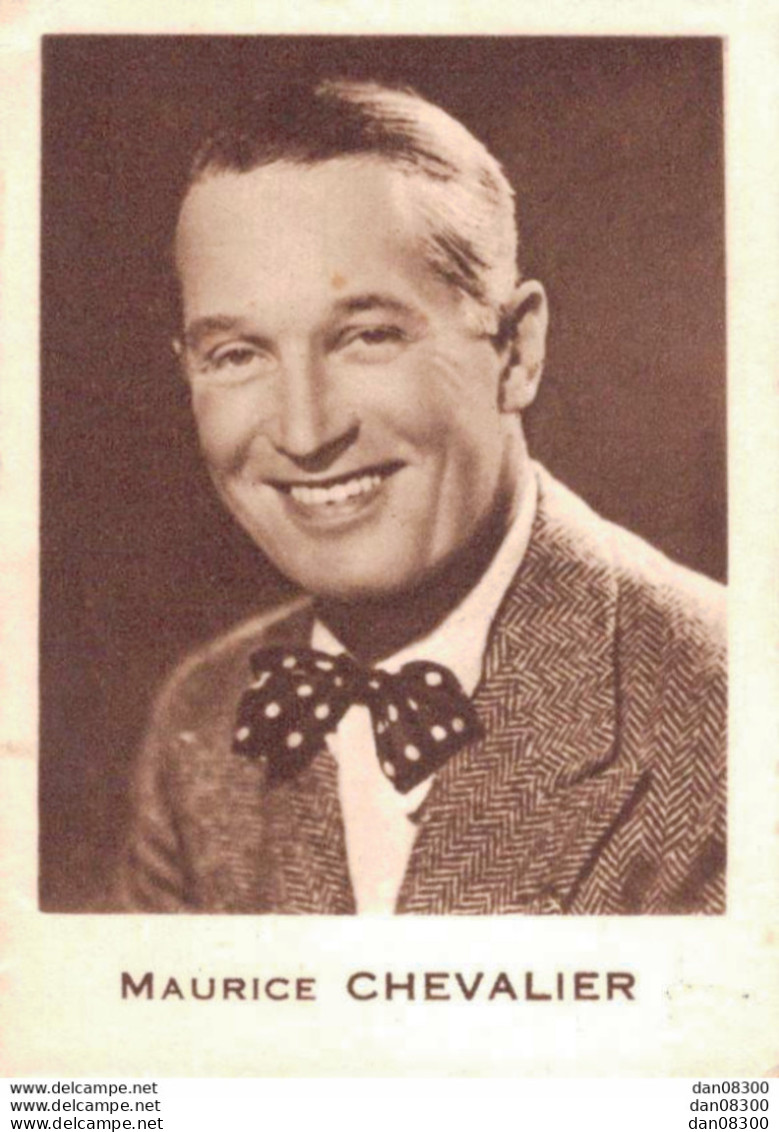 LES VEDETTES AVEC LE CHOCOLAT KWATTA IMAGE DE 5 X 7 CMS  N° 4 MAURICE CHEVALIER - Andere & Zonder Classificatie