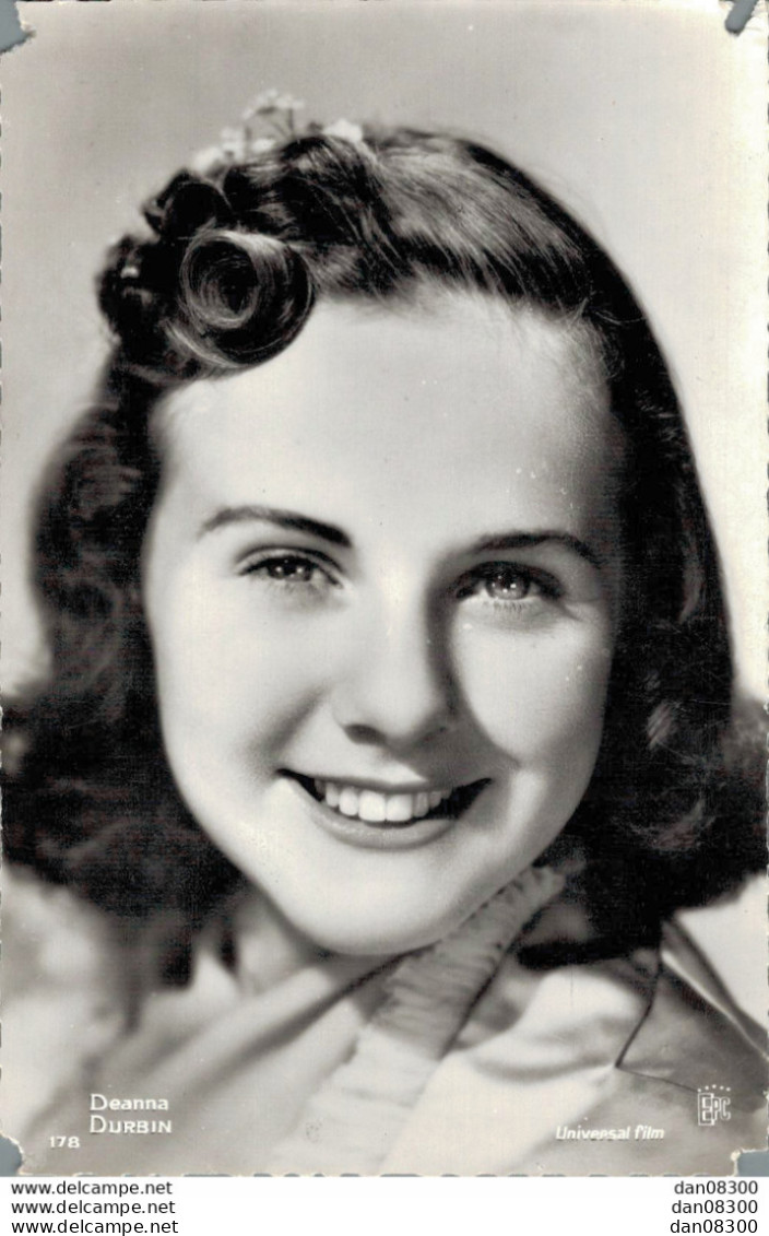 DEANNA DURBIN 4/12/21 17/04/13 CANADO FRANCAISE  CHANTEUSE ET ACTRICE DE COMEDIE MUSICALE MIS FIN A SA CARRIERE A 28 ANS - Artiesten