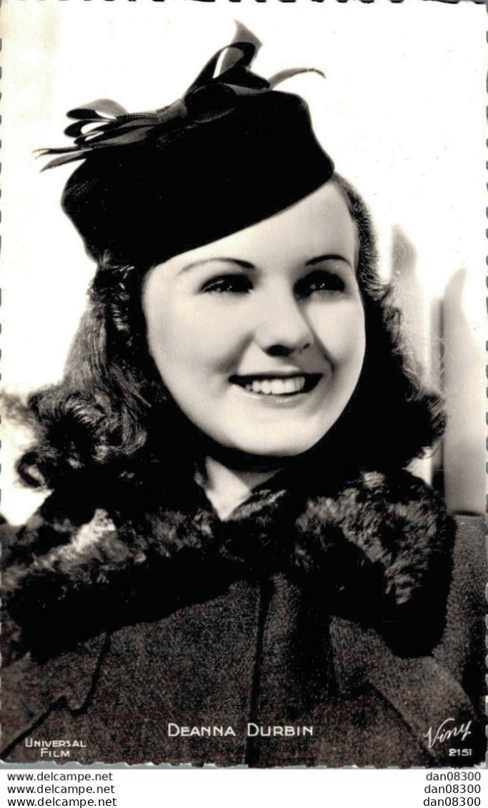 DEANNA DURBIN 4/12/21 17/04/13 CANADO FRANCAISE  CHANTEUSE ET ACTRICE DE COMEDIE MUSICALE MIS FIN A SA CARRIERE A 28 ANS - Artiesten