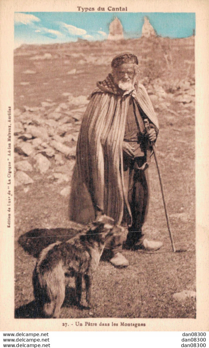 15 TYPES DU CANTAL UN PATRE DANS LES MONTAGNES - Personen