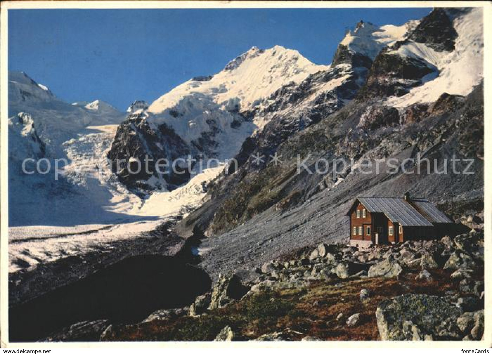 11878186 Bovalhuette Mit Biancograt Piz Bernina Bovalhuette - Autres & Non Classés