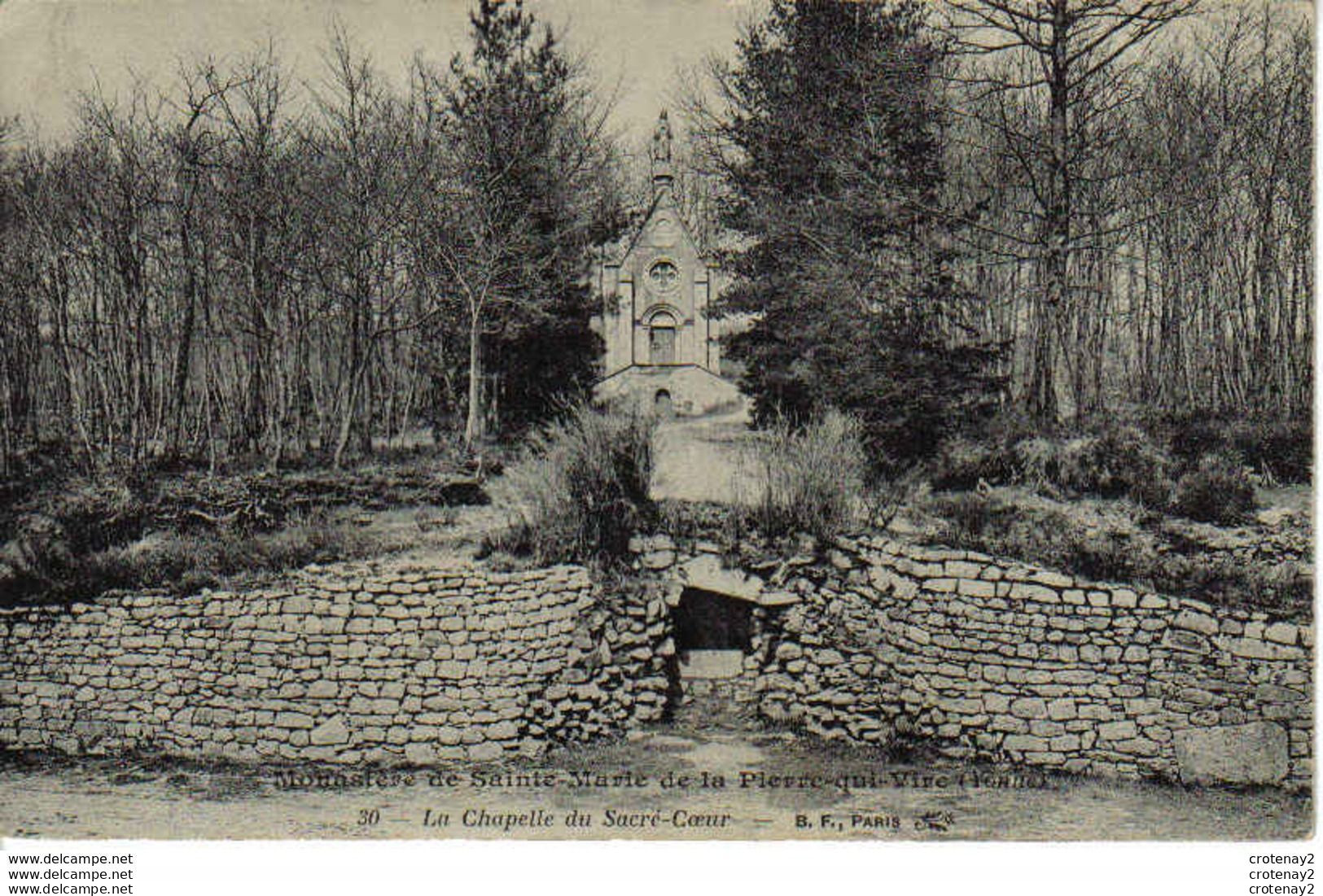 89 Monastère De LA PIERRE QUI VIRE Vers Quarré Les Tombes La Chapelle Du Sacré Coeur N°30 B.F Paris - Quarre Les Tombes