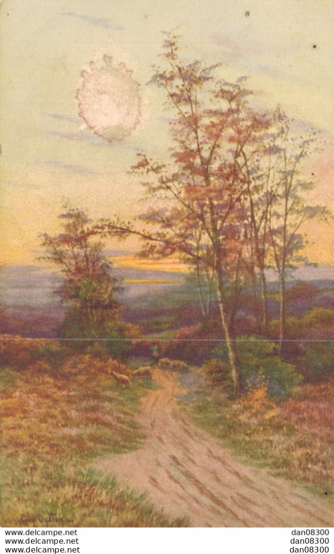 TABLEAU REPRESENTANT UN CHEMIN A LA CAMPAGNE - Malerei & Gemälde