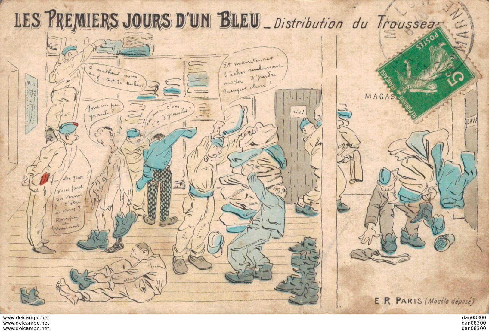 LES PREMIERS JOURS D'UN BLEU DISTRIBUTION DU TROUSSEAU - Umoristiche