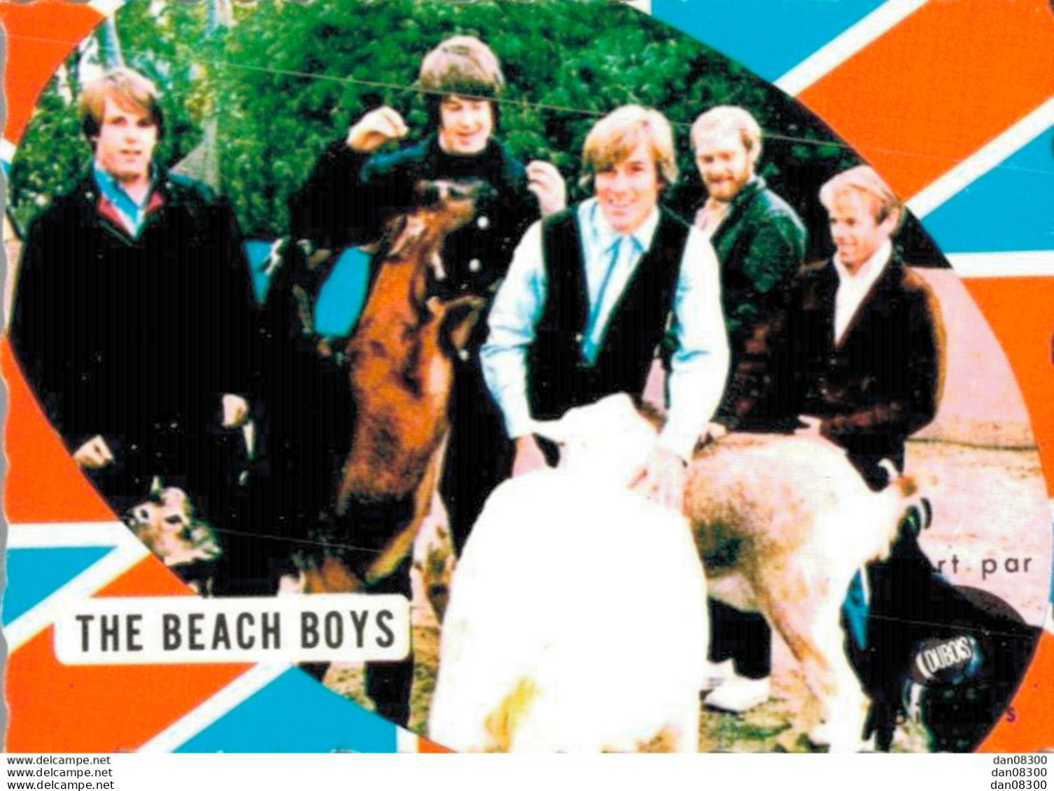 CHROMO OFFERTE PAR LES BISCUITS DUBOIS DE 7 X 5 CMS DE THE BEACH BOYS - Other & Unclassified