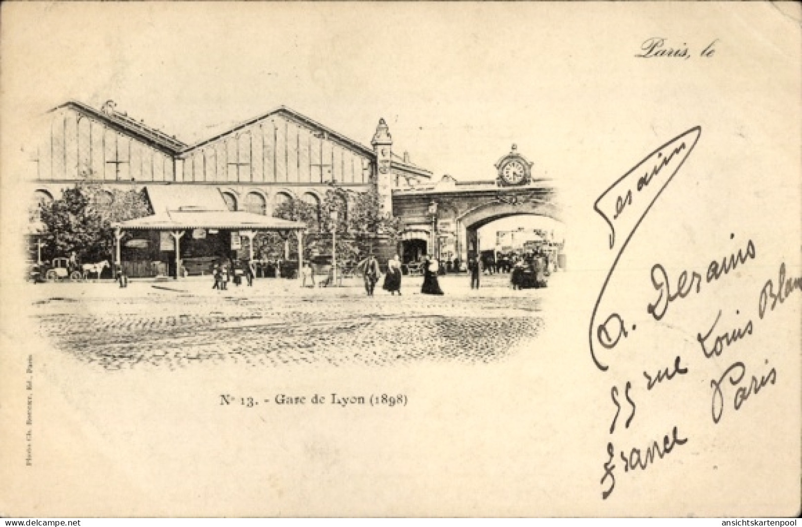 CPA Paris XII, Gare De Lyon 1898 - Sonstige & Ohne Zuordnung