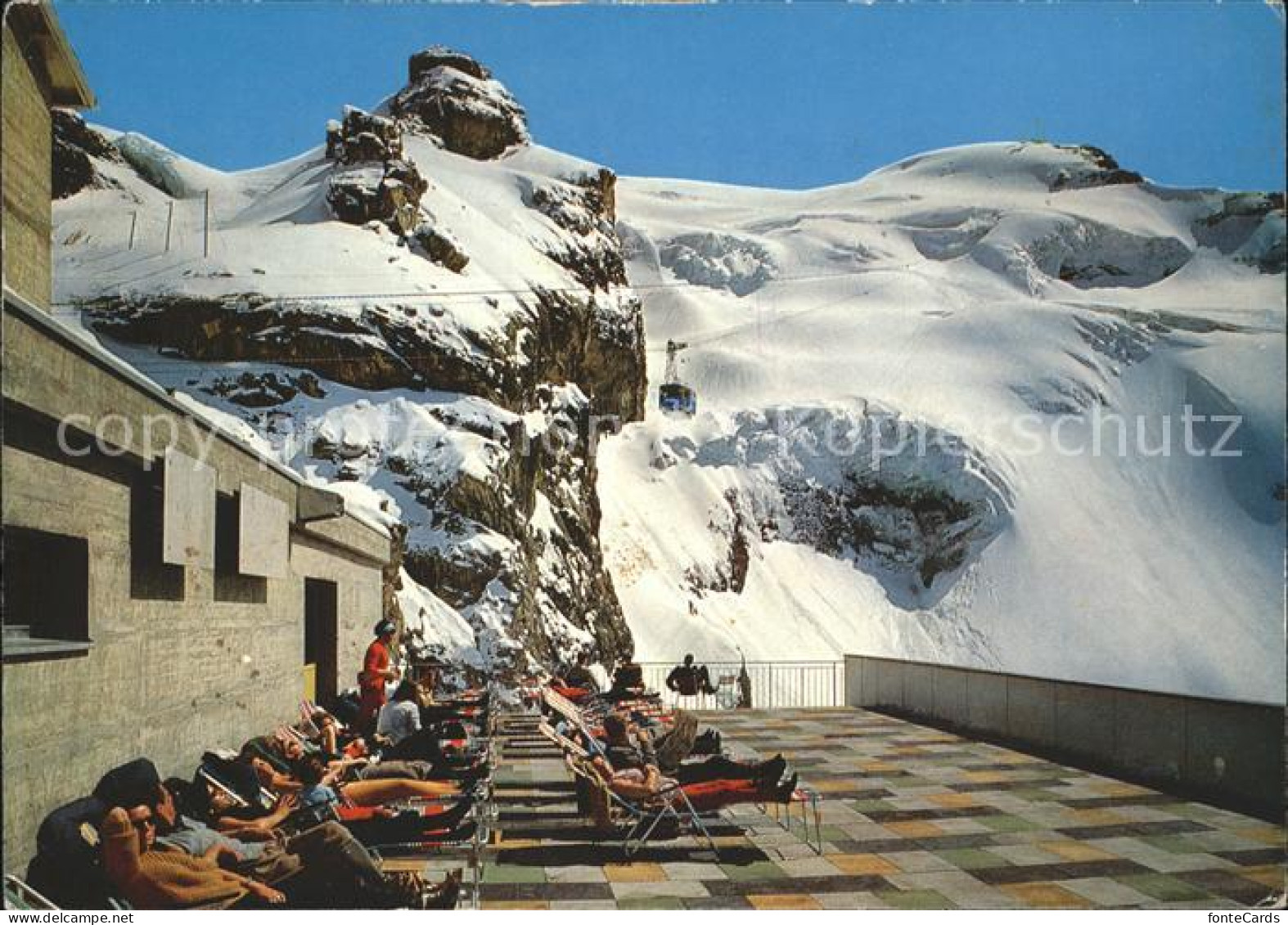 11877846 Engelberg OW Titlisbahn Aussichtsterrasse Restaurant Stand Engelberg - Sonstige & Ohne Zuordnung