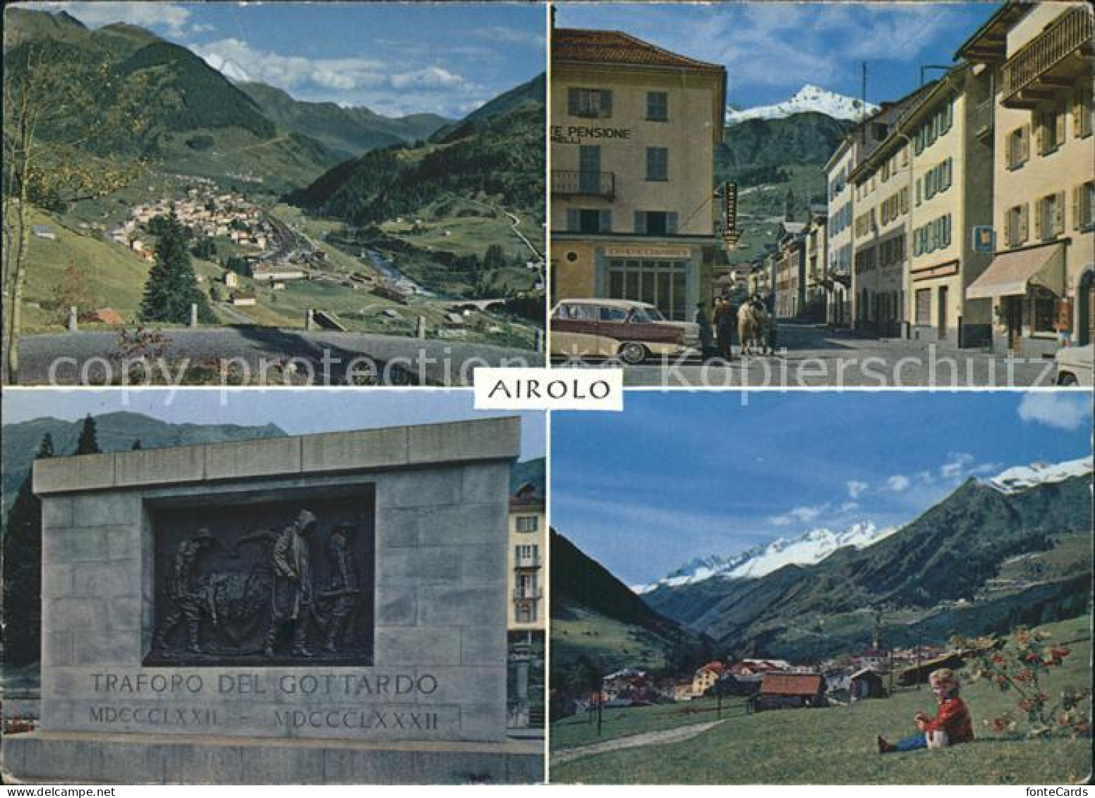 11877566 Airolo Panorama Strassenpartie Traforo Del Gottardo  Airolo - Otros & Sin Clasificación