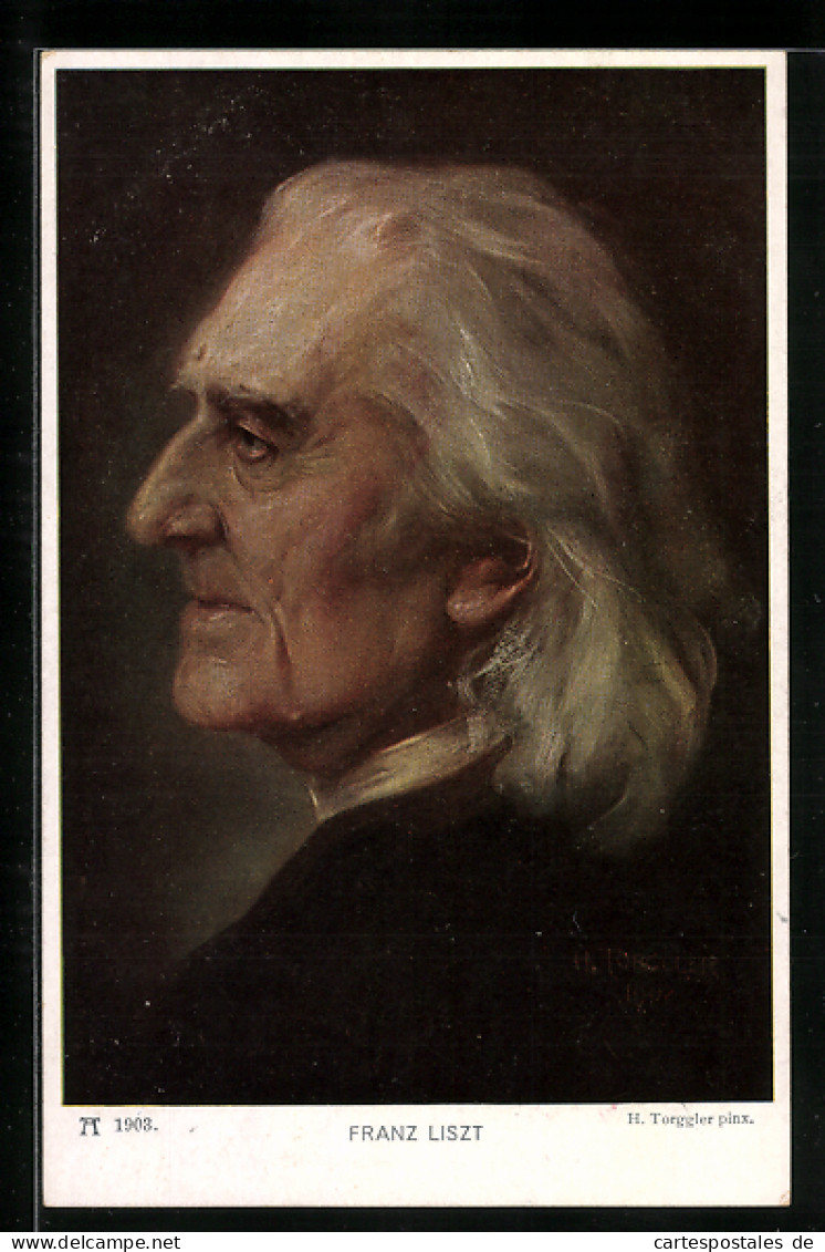 Künstler-AK Hermann Torggler: Portrait Von Franz Liszt  - Künstler