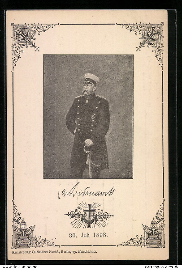 AK Bismarck In Uniform, 30. Juli 1898  - Historical Famous People