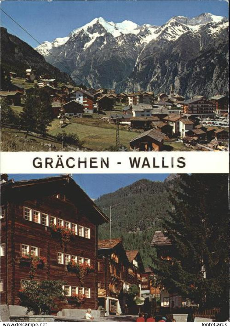 11877166 Graechen VS Panorama Dorfpartie Graechen - Autres & Non Classés