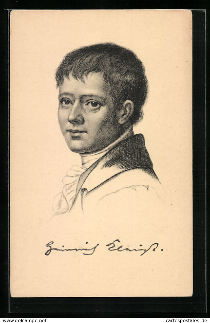 AK Heinrich Von Kleist, Portrait Des Jungen Dichters  - Ecrivains