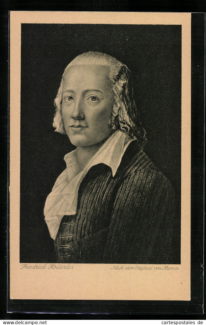 AK Portrait Des Dichters Johann Christian Friedrich Hölderlin  - Schriftsteller