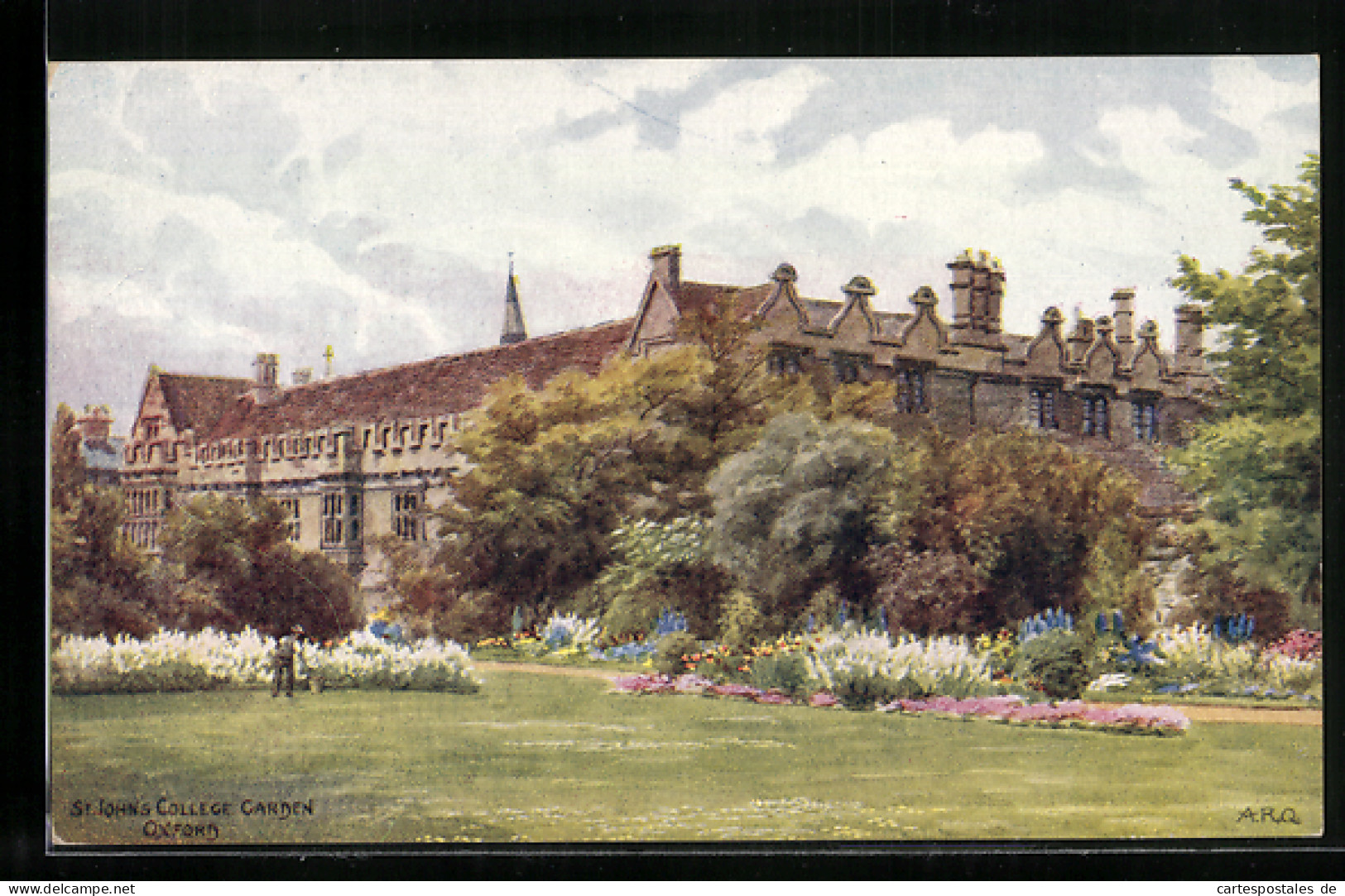 Künstler-AK A. R. Quinton: Oxford, St. John`s College Garden  - Other & Unclassified