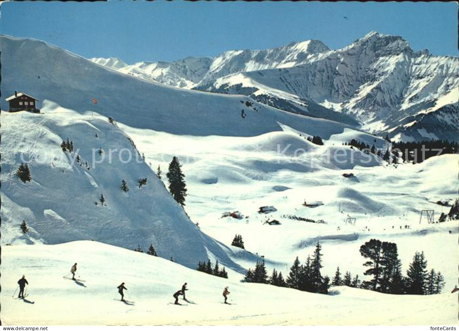 11875146 Frutigen BE Elsigenalp Skihuette Mit Untere Alp Albrist Und Gsuer Fruti - Sonstige & Ohne Zuordnung