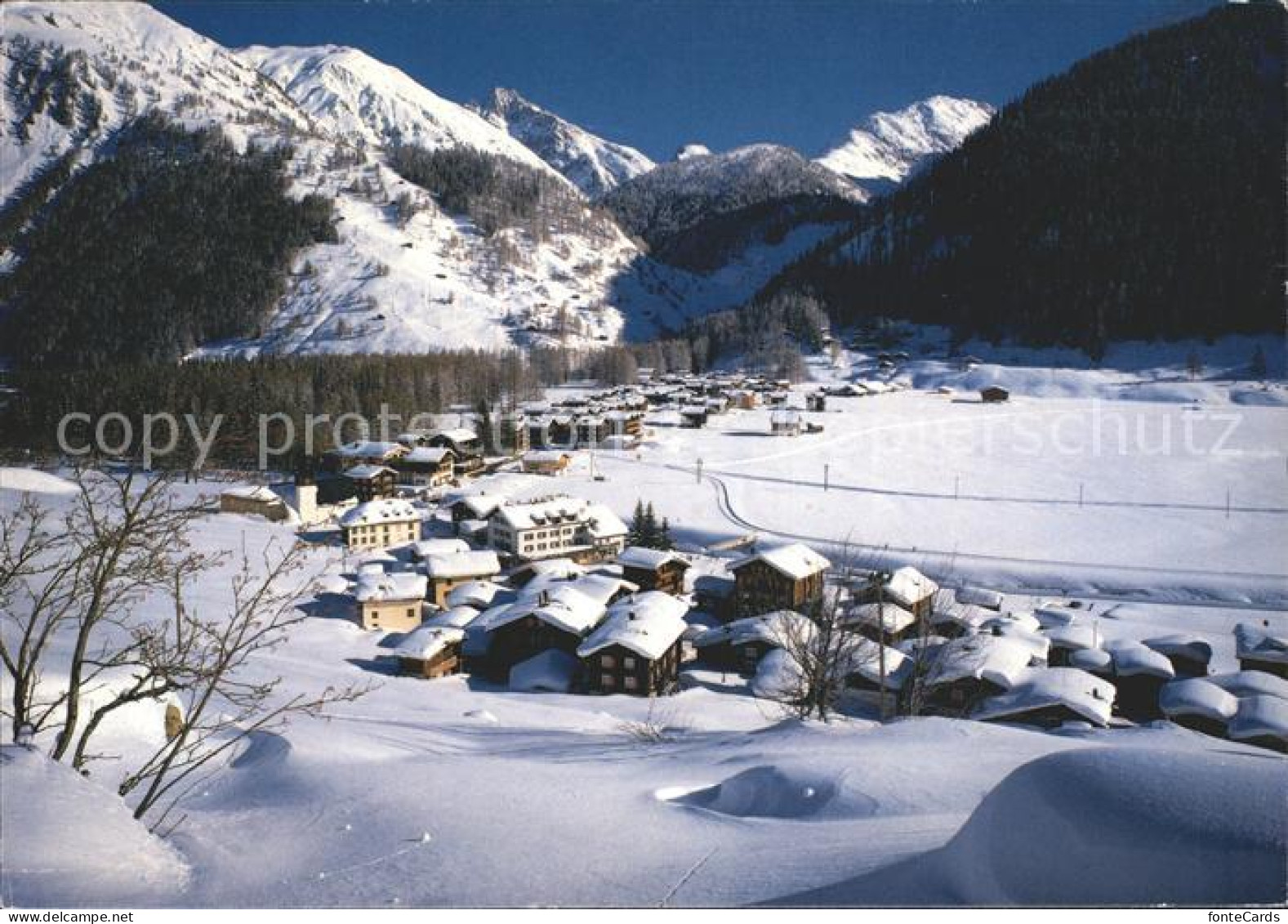 11871326 Oberwald VS Skigebiet Hungerberg Saashoerner Mettligrat Oberwald - Altri & Non Classificati