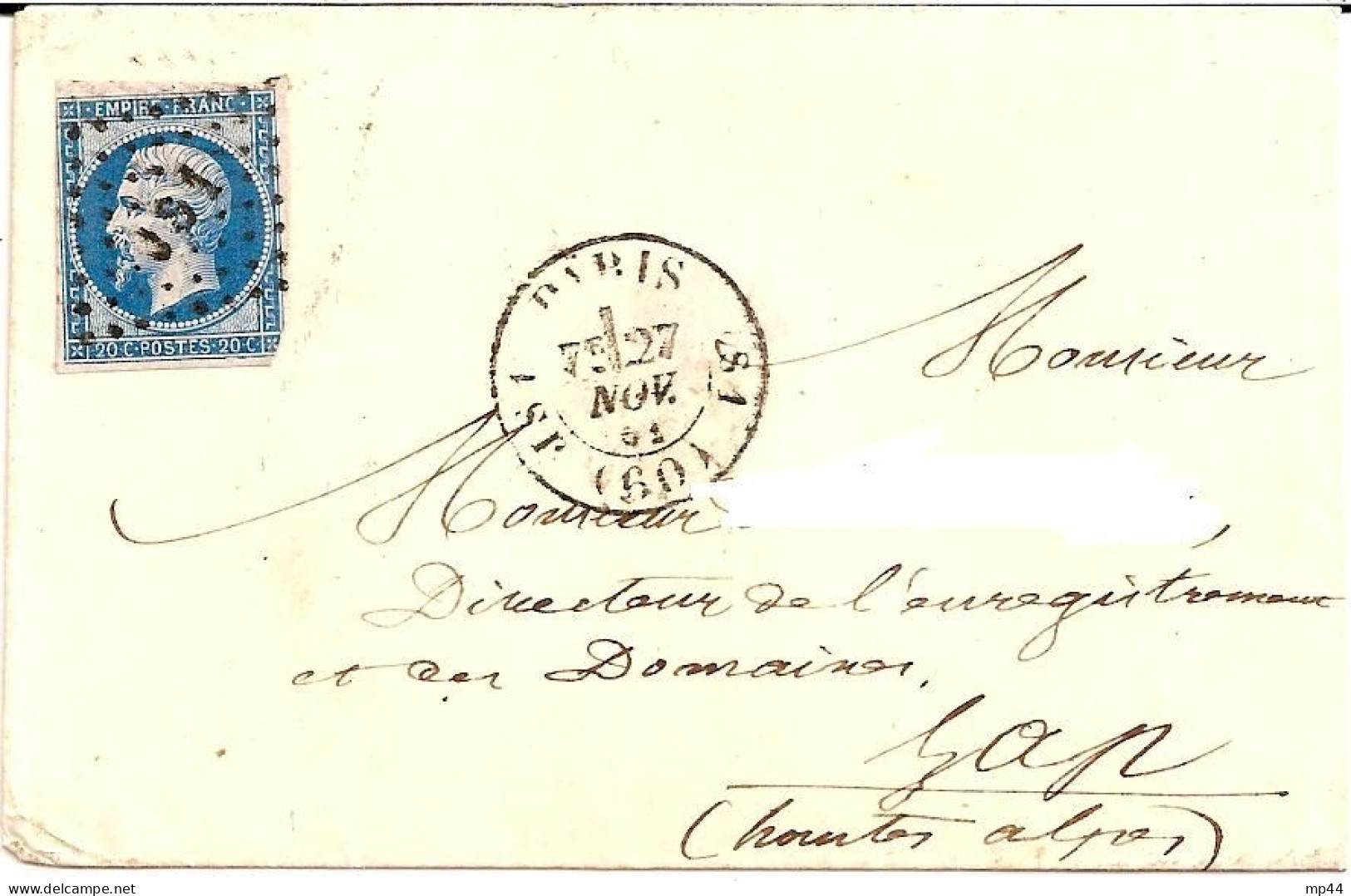 1F11 --- PARIS Losange JS1 C.1528 - 1849-1876: Periodo Clásico